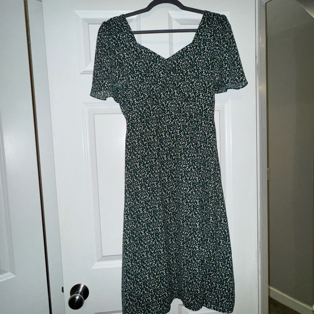 Socialite Floral Green Midi Dress
